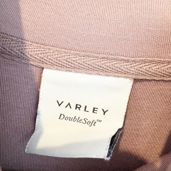 Varley Betsy Sweat Cowl Neck Double Soft Sweatshirt  Ash Rose Size S - Picture 11 of 12